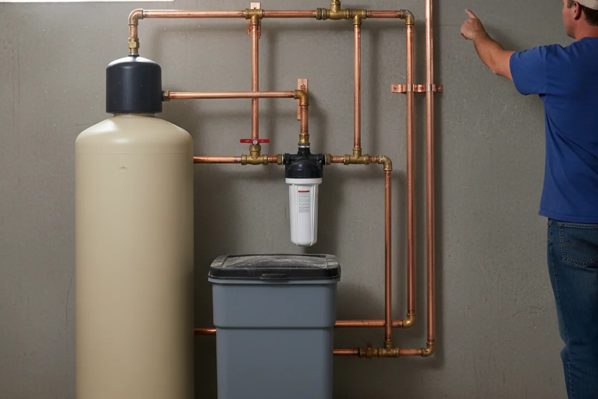 Whole-house water treatment system installed in Quebeck
